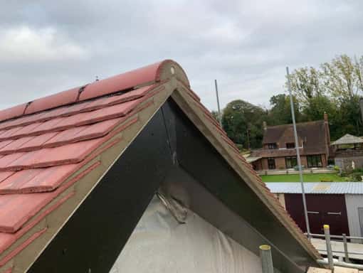 This is a photo of a new gable roof installation. This work was carried out by Roofing Barrow In Furness
