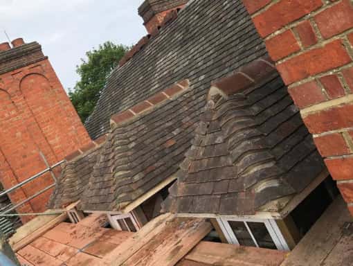 This is a photo of a roof repair. This work was carried out by Selby Roofing